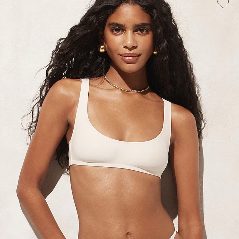 J Crew Heritage scoopneck bikini top